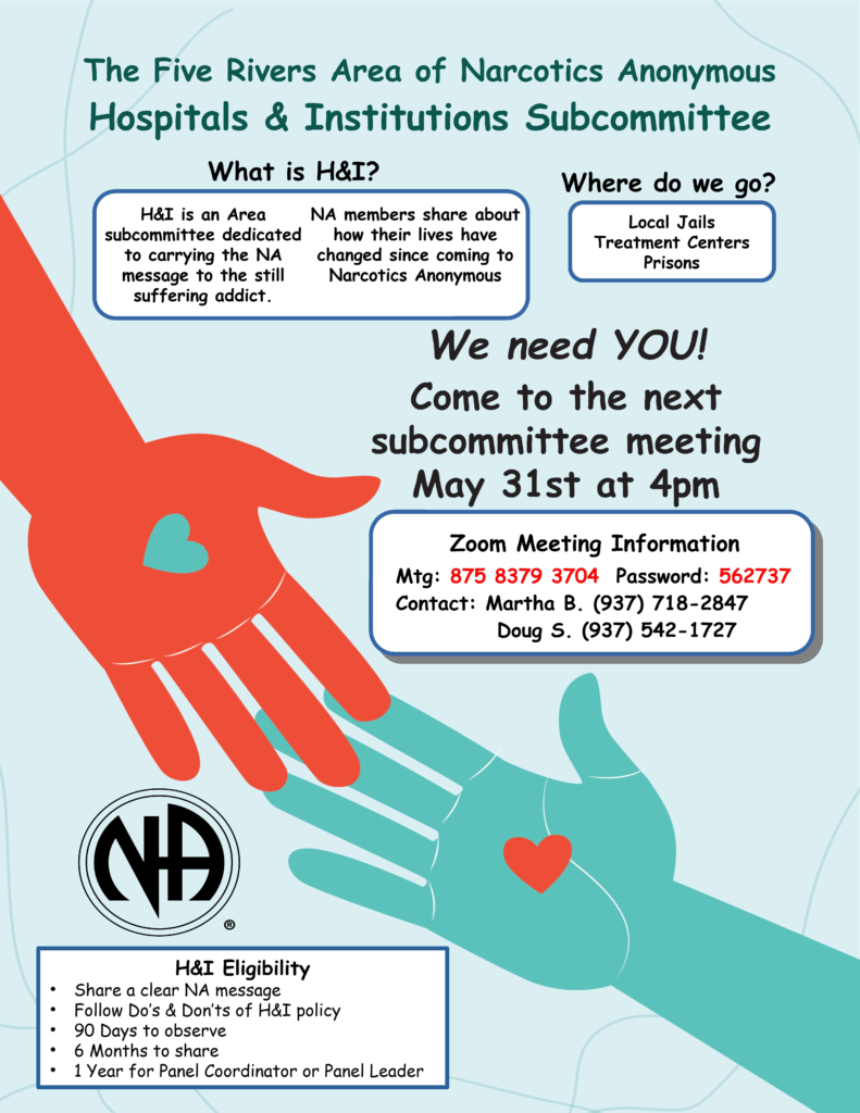 Hospitals and Institutions subcomittee is looking for new members